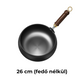 👨‍🍳🍳 Megnövelt vastagságú, bevonat nélküli serpenyő 🍲✨