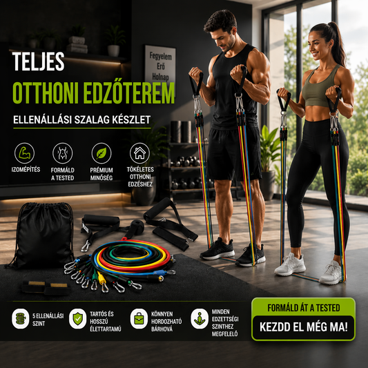 🏋️‍♀️📿 Ellenállási szalag készlet, teljes test edzéshez