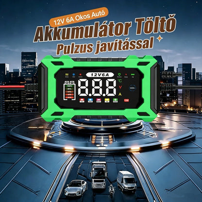 🚗⚡Intelligens autóakkumulátor-töltő