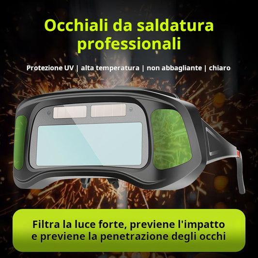 Hegesztőszemüveg (automatikus fényerő-szabályozással)