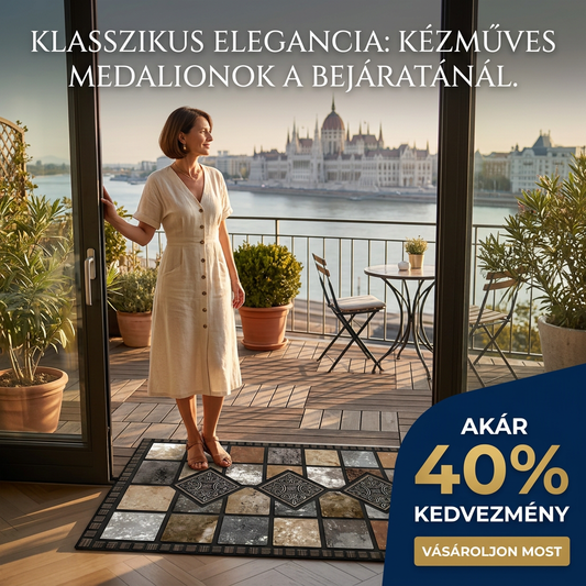 🌿 Geometrikus mintás szőnyeg