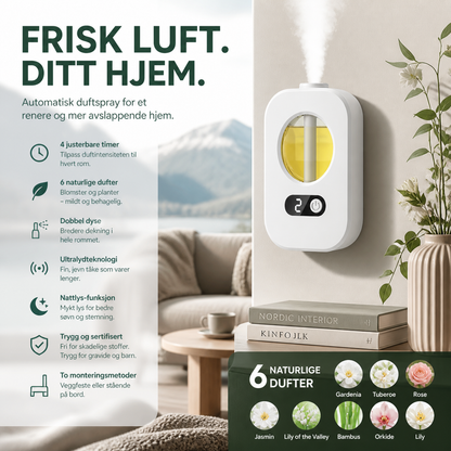 🌿 Időzítővel ellátott USB-s illatdiffúzor