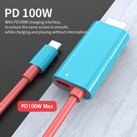 🔥 USB-C–HDMI átalakító kábel Switchhez