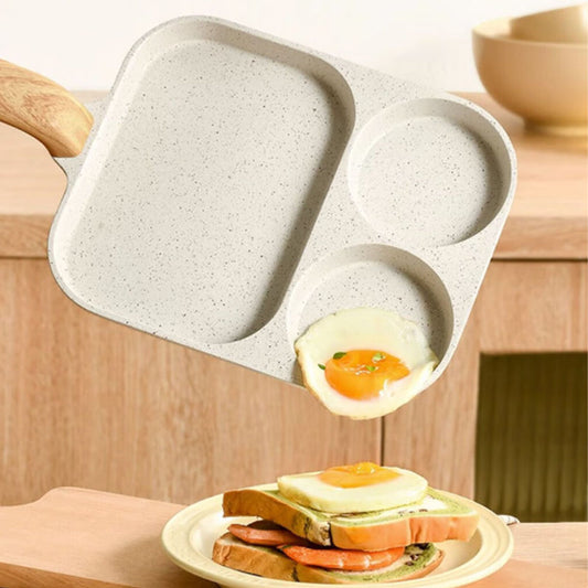🍳 3 rekeszes tapadásmentes serpenyő