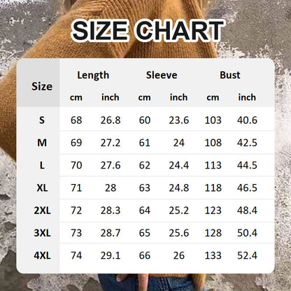 【S-4XL】🎀 NŐI KÉNYELMES KÖTÖTT KABÁT CIPZÁRRAL