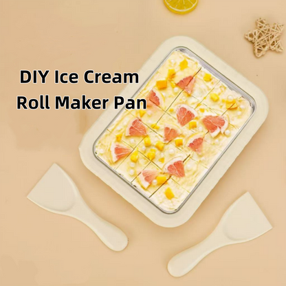 DIY jégkrém tekercskészítő serpenyő