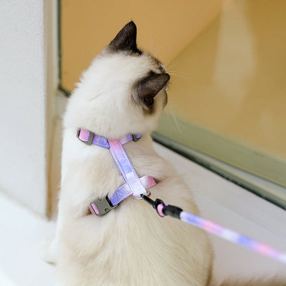 [Anti-Escape, No-Choke] Kisállat hám pórázzal