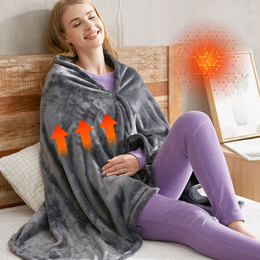 🔥USB-melegített flanel takaró