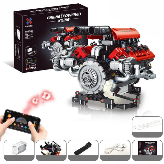 🏎️LEGO 🔥 Üvöltő V8 motor modell!
