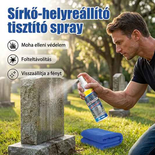🧴 Sírkőtisztító – a sárgás foltok gyors eltávolítására
