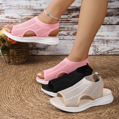 👡 Női, lélegző hálós szandál