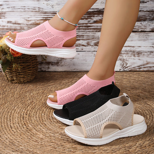 👡 Női, lélegző hálós szandál