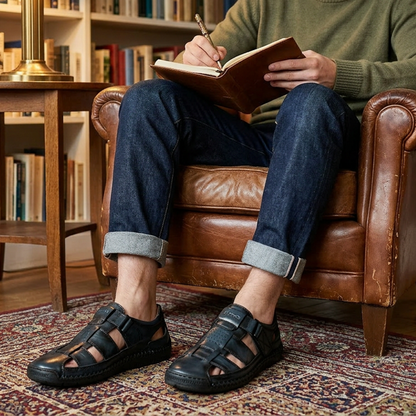 👞Férfi légáteresztő szandál🌊