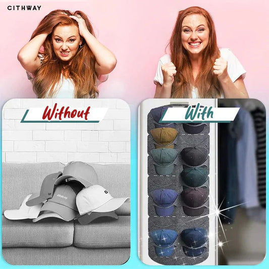 ✨Több zsebbel ellátott, akasztható kalapállvány 🧢
