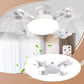 🌀 Mennyezeti ventilátor LED-lámpával és távirányítóval
