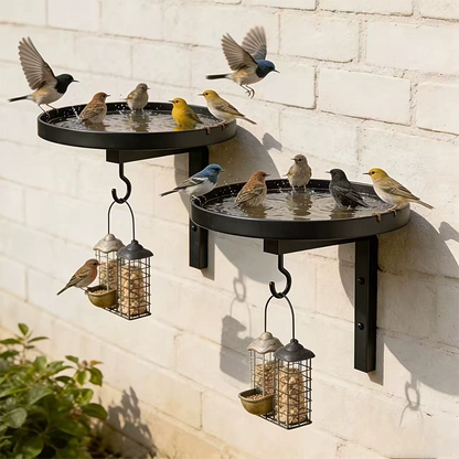 🐦  Fali fém madáritató 🏡