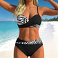 🌺👙 Mintás, formáló hatású kétrészes bikini