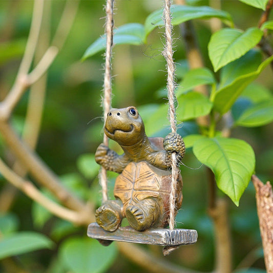 🐢 Teknős figura, függő dekoráció kertbe és teraszra