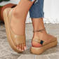 👡Divatos, vastag, lengéscsillapító talpú szandál