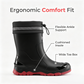 👢Unisex, térdig érő, vízálló esőcsizma