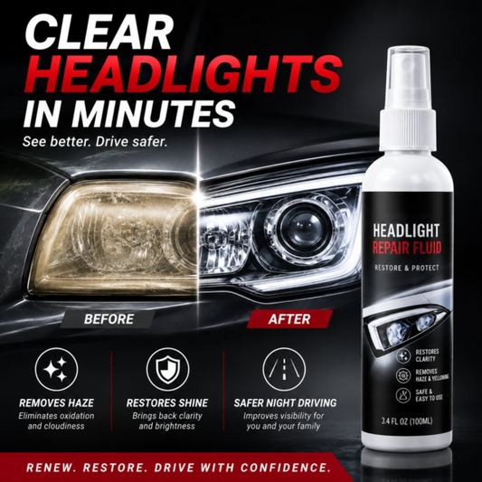 💡 Fényszórókarcolások és sárgulás elleni javító spray