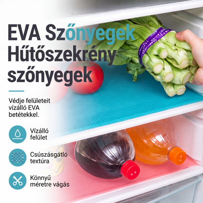 🧊  Vízálló hűtőszekrény-polcvédő fólia