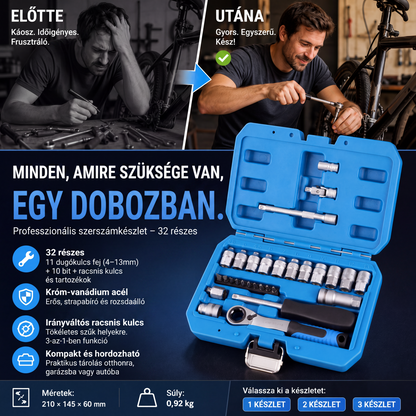 📮 Kiváló minőségű racsnis csőfogó-készlet