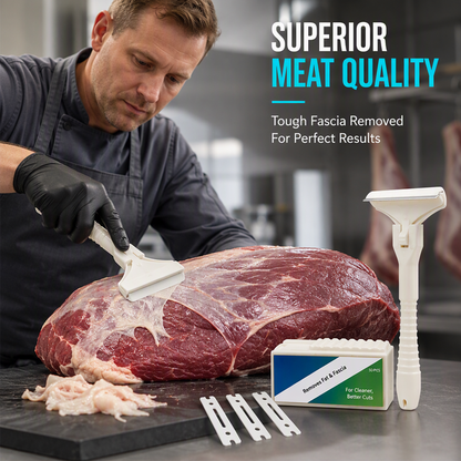🥩Rozsdamentes acélból készült zsírkaparó🔪✨