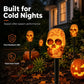 🎃 Halloween-i koponya alakú kerti lámpa💀
