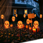 🎃 Halloween-i koponya alakú kerti lámpa💀