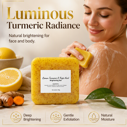 🍋🛁 Citromos kurkumás kojisavas szappan 💡