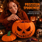 Halloween-i vörös szemű tökdísz