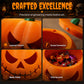 Halloween-i vörös szemű tökdísz