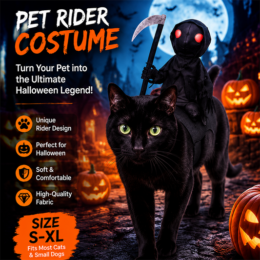 Vicces halloweeni kaszás lovas jelmez