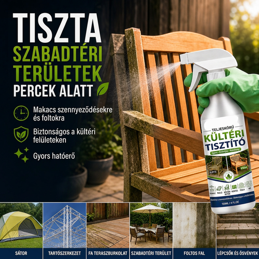🧴 Különféle felületekre alkalmazható kültéri tisztító spray✨