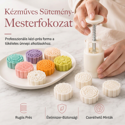 🥮Kézi prés holdtorta sütőforma készlet✨