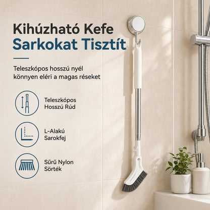 🧹Többfunkciós, kihúzható nyéllel ellátott padlómosó kefe