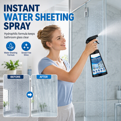 Gyorsszárító spray zuhanykabin üvegéhez