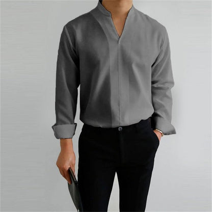 Gentlemans Simple Design Casual Shirt-5