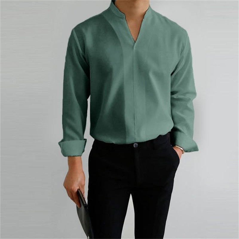 Gentlemans Simple Design Casual Shirt-7